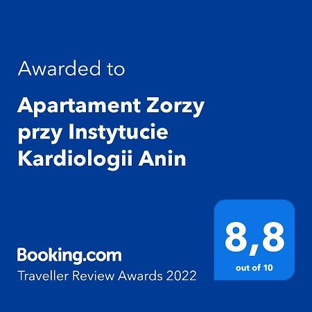 شقة Apartament Zorzy Przy Instytucie Kardiologii Anin وارسو المظهر الخارجي الصورة